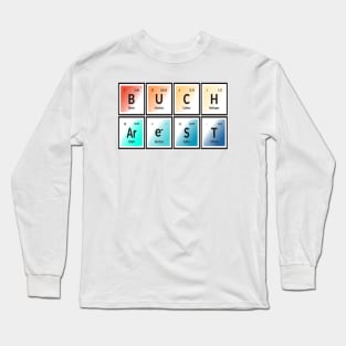 Bucharest City | Periodic Table Long Sleeve T-Shirt